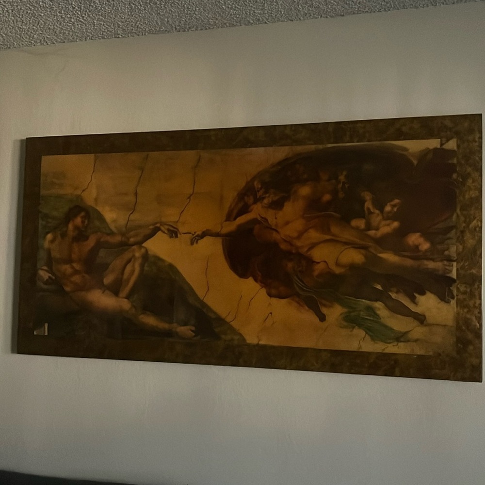 Michaelangelo glossy wall art